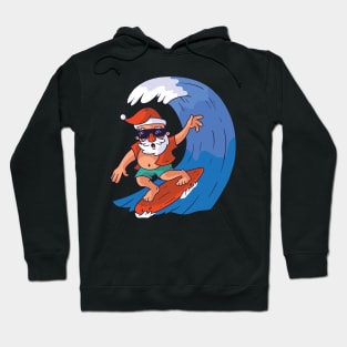 Surfing Santa Hoodie